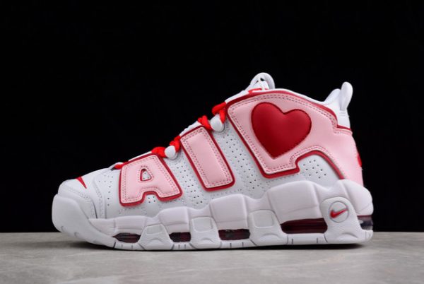 Fashion Nike Air More Uptempo White/Varsity Red-Pink For Cheap 921948-102