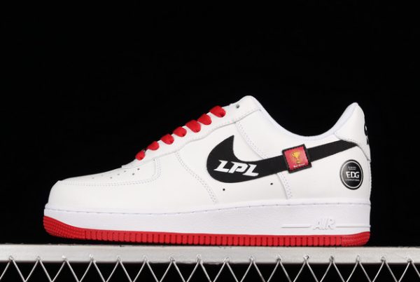 Latest Release LPL x Air Force 1 White/Black-Red Sneaker AF1234-008
