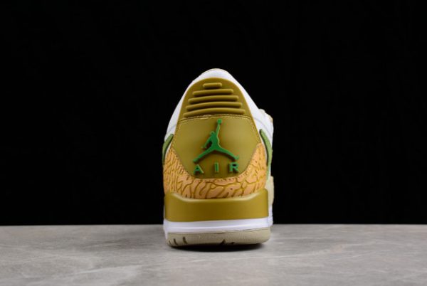Shop Jordan Legacy 312 Low Olive Gold Basketball Shoes DX9260-001-3