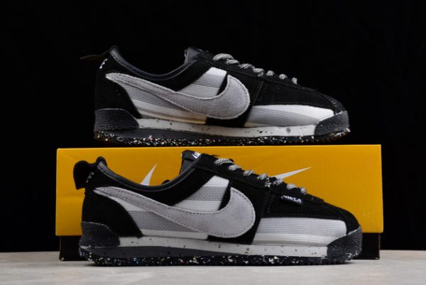 Shop Union x Nike Cortez Black/Light Grey Unisex Sneakers DR1413-010-4