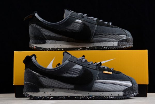 Shop Union x Nike Cortez Dark Grey/Black Unisex Sneakers DR1413-014-4