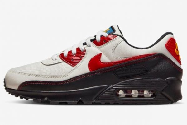 Buy 2022 Nike Air Max 90 SE “Sail Red” Lifestyle Shoes DX3276-133