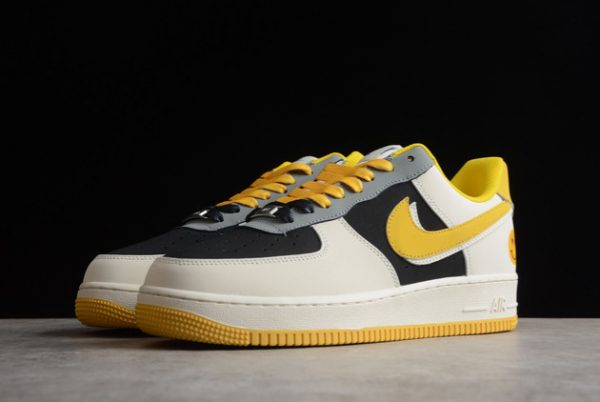 Cheap Sale 2022 Nike Air Force 1 Low Rice/Black-Yellow AF1234-004-2
