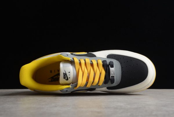 Cheap Sale 2022 Nike Air Force 1 Low Rice/Black-Yellow AF1234-004-3