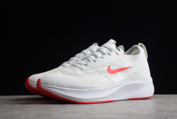 Classic 2022 Nike Zoom Fly 4 White Red Road Lifestyle Shoes CT2392-006-2