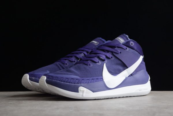 CW4115-501 Nike KD 13 TB Court Purple/White Running Shoes-2