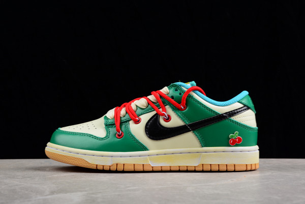 DH0952-100 Nike Dunk Low SE White/Light Chocolate Roma Green Outlet Sale