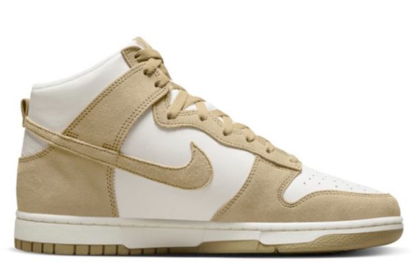 Discount 2022 Nike Dunk High White Tan Suede For Sale DQ7679-001-1