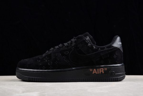 Latest 20222 Nike Air Force 1 ’07 Low Black Gold Unisex Sneakers 3308-5