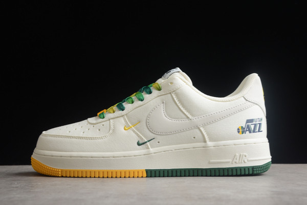 NA2022-006 Nike Air Force 1 Low White Green Yellow For Cheap