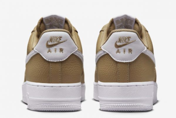 Discount Nike Air Force 1 Low Olive Tumbled Leather Outlet Sale DV0804-200-3