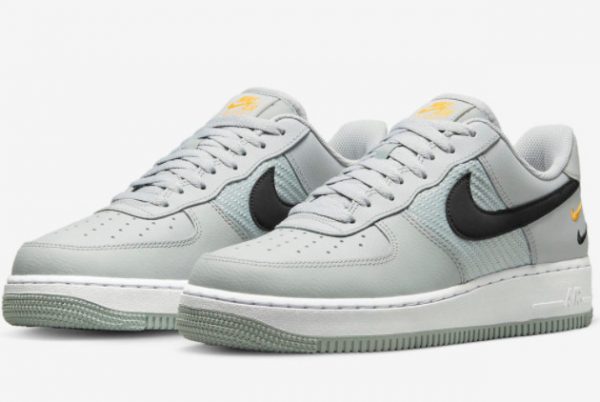 Discount Nike Air Force 1 Low Wolf Grey/Black-University Gold-White FD0666-002-2