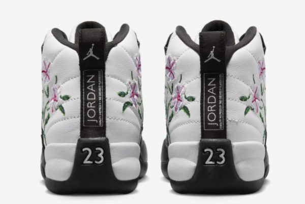 Nice Outlets Air Jordan 12 GS “Floral” Basketball Shoes DR6956-100-3