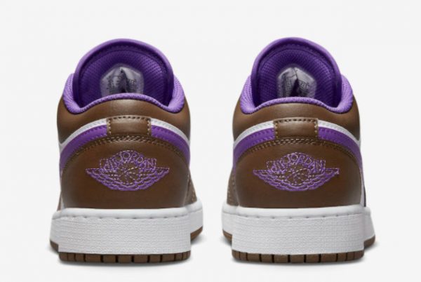 Nike Air Jordan 1 Low Brown Purple Basketball Shoes 553558-215-1