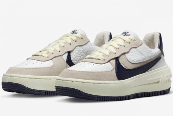 Where To Buy Nike Air Force 1 PLT.AF.ORM “White Navy” FB8481-100-2