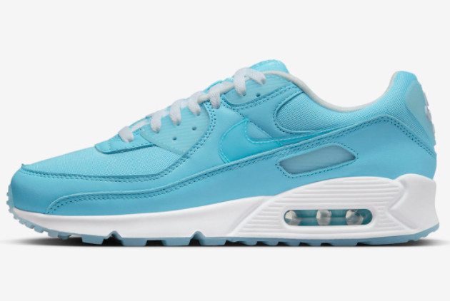 Stylish 2022 Nike Air Max 90 “Ocean Bliss” Lifestyle Shoes FD0734-442