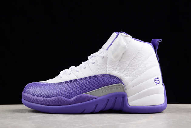 Latest 2023 Air Jordan 12 White Purple CT8013-150 Basketball Shoes For Sale