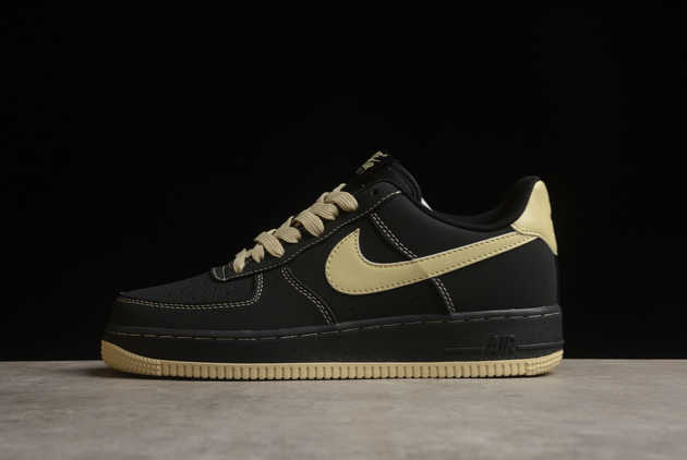 2023 Cheap Nike Air Force 1 '07 Low Black Gold DH5696-227 Shoes