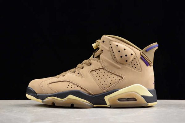 2024 Release Air Jordan 6 GORE-TEX Brown Kelp FD1643-300 Basketball Shoes