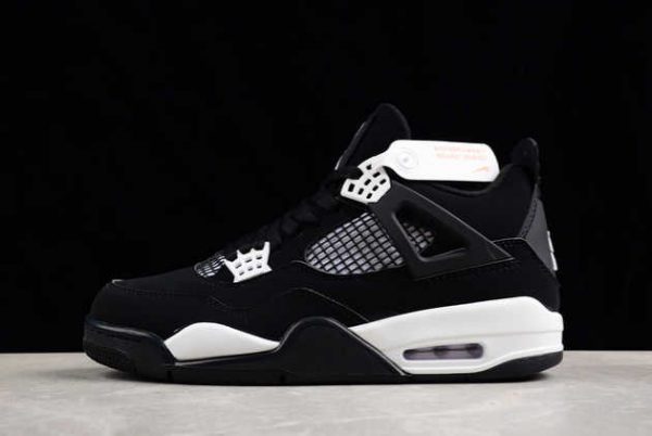 Buy 2023 Latest Air Jordan 4 Retro AJ4 Black White DH6927-110 Basketball Shoes