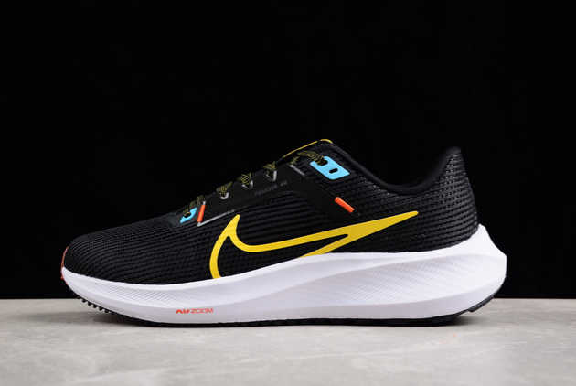 Buy New 2023 Nike Pegasus 40 Black Speed Yellow Blue DV3854-002 Basketball Shoes