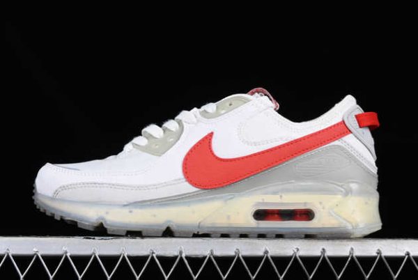 Latest 2023 Nike Air Max Terrascape 90 White Red Clay DQ3987-100 For Sale
