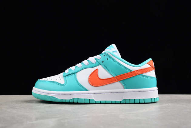 2024 New DV0833-102 Nike Dunk Low Miami Dolphins Basketball Shoes