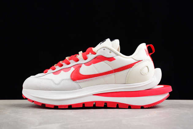 2024 Release DD1875-110 Sacai x Nike VaporWaffle 3.0 Beige Red Basketball Shoes