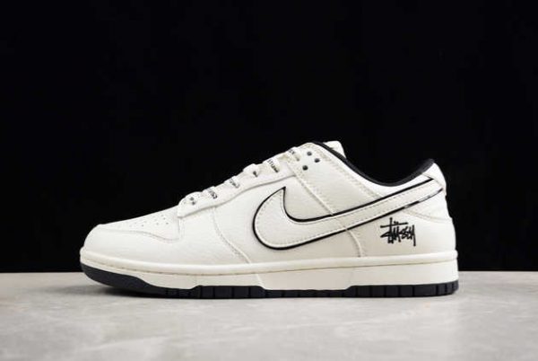 2024 Release JH5812-910 Nike SB Dunk Low Stussy White Black Basketball Shoes