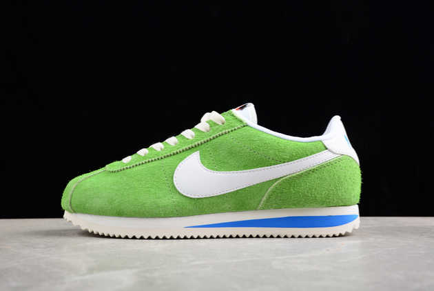 2024 Release Nike Cortez Vintage Chlorophyll Green Suede FJ2530-300 Basketball Shoes