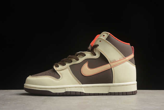 2024 Release Nike Dunk High SE Baroque Brown FB8892-200 Basketball Shoes