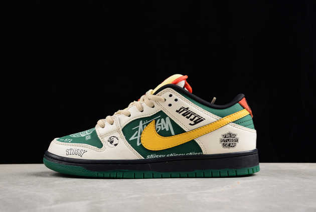 2024 Release Nike SB Dunk Low Pro Khaki Green Yellow DV0834-137 Basketball Shoes