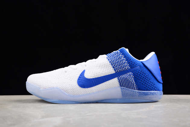 2024 Release Nike Zoom Kobe 11 White Blue 822675-185 Basketball Shoes