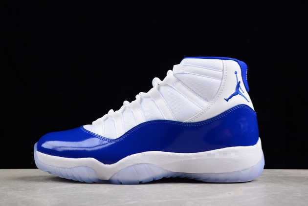 Shop the 2024 Air Jordan 11 Retro White/Royal Blue AJ11 CT8012-114 Basketball Shoes