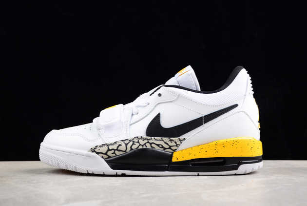 2024 Jordan Legacy 312 Low Rare Air White Black Yellow CD7069-107 Basketball Shoes