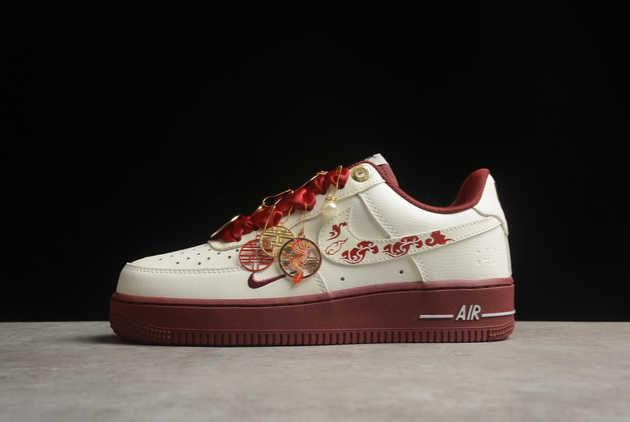 2024 Nike Air Force 1 '07 Low Wedding DQ7582-100 Basketball Shoes
