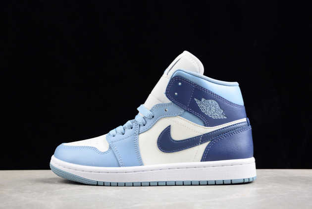 2024 Nike Air Jordan 1 Mid Diffused Blue BQ6472-140 Basketball Shoes