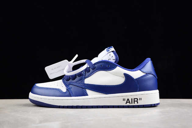 2024 Travis Scott x Air Jordan 1 Low OG AJ1 Royal Blue DM7890-101 Basketball Shoes
