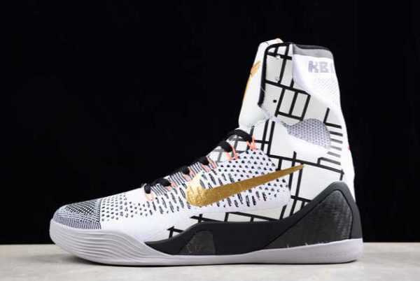 2024 Nike Kobe 9 Elite Gold Fundamentals 641714-100 Basketball Shoes