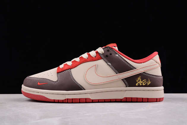 2024 Nike SB Dunk Low Year of the Dragon Red Brown Gold JH8037-927 Basketball Shoes