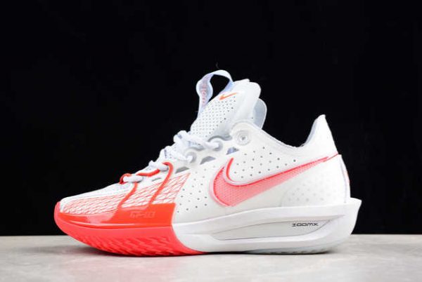 2024 Nike Zoom G.T. Cut 3 EP White Picante Red DV2918-101 Basketball Shoes