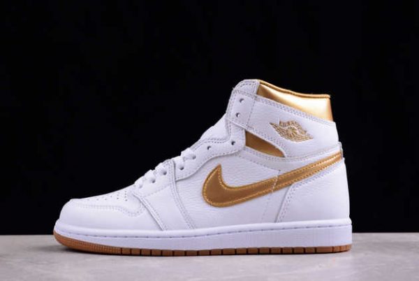 2024 Air Jordan 1 High OG Metallic Gold AJ1 FD2596-107 Basketball Shoes