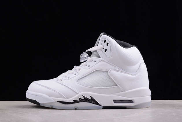 2024 Air Jordan 5 White Black DD0587-110 Basketball Shoes