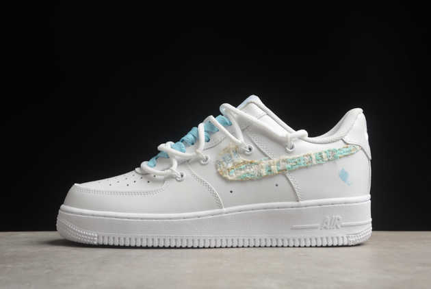 2024 Nike Air Force 1 '07 Low White Blue DH1999-223 Basketball Shoes