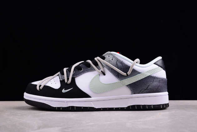 2024 Nike Dunk Low White Black Grey DV0827-100 Basketball Shoes