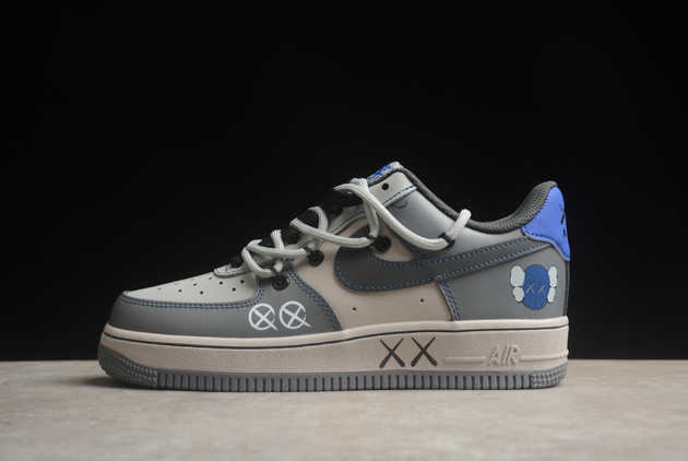 2024 Kaws x Nike Air Force 1 07 Low Brown flyknit KS6869-333 Basketball Shoes