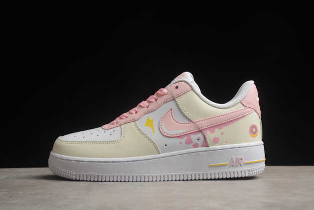 2024 Nike Air Force 1 '07 Low Macaron Pink Beige White DV2920-123 Basketball Shoes