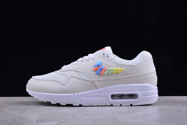 2024 Nike Air Max 1 Rainbow Lace Swoosh FN4782-100 Basketball Shoes