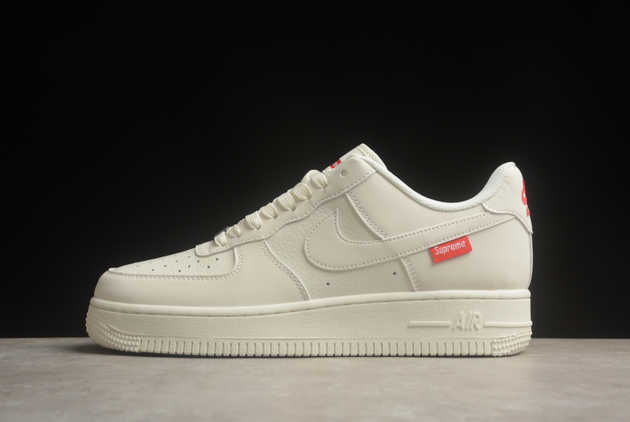 2024 Supreme x Nike Air Force 1 Low Off White Red HD1968-007 Basketball Shoes