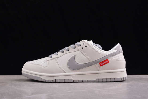 2024 Supreme x Nike Dunk Low Beige FC1688-145 Basketball Shoes